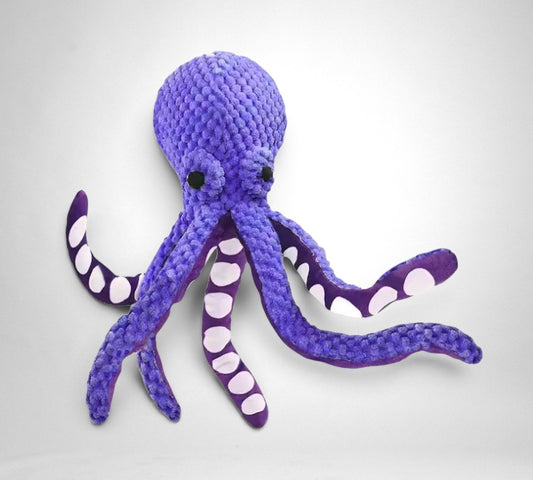 HappiFinds Plush Octopus Dog Toy