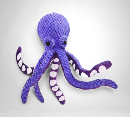 HappiFinds Plush Octopus Dog Toy